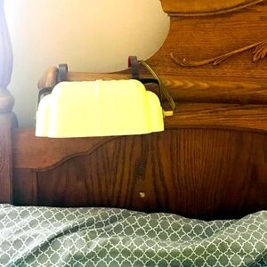 1950s Mid Century Art Deco Style Headboard Reading Lamp